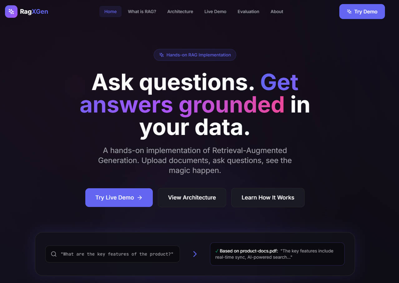 RagXGen RAG Platform